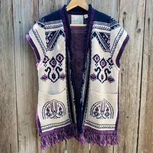 Anthropologie Angel of the North LamaLine Vest